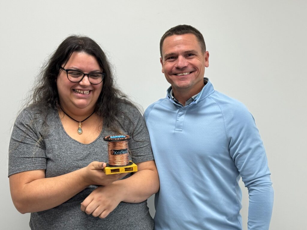 Kris-Tech Wire Employee of the Month Nadine Almond - November 2024